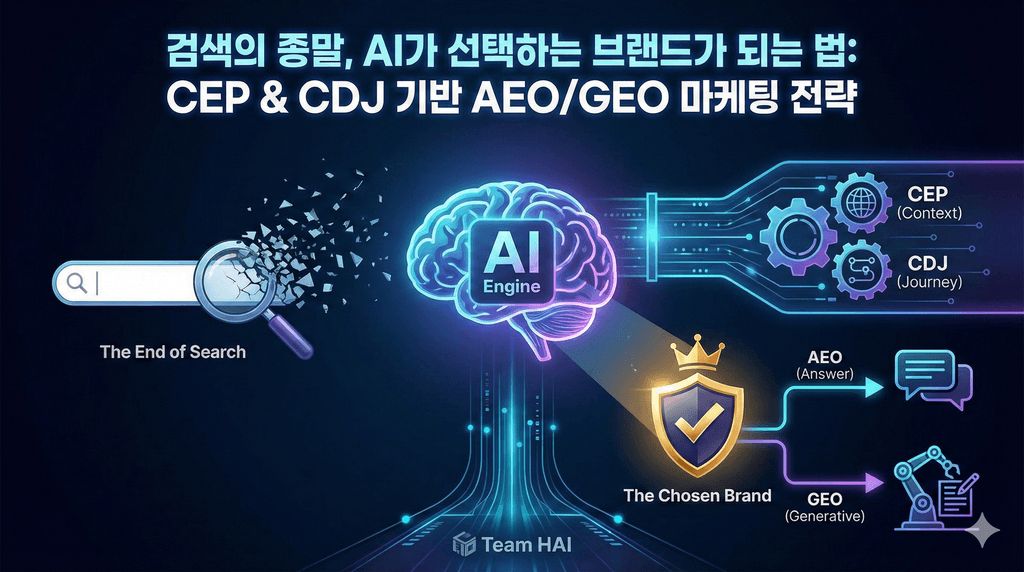 검색의 종말, AI가 선택하는 브랜드가 되는 법: CEP & CDJ 기반 AEO/GEO 마케팅 전략